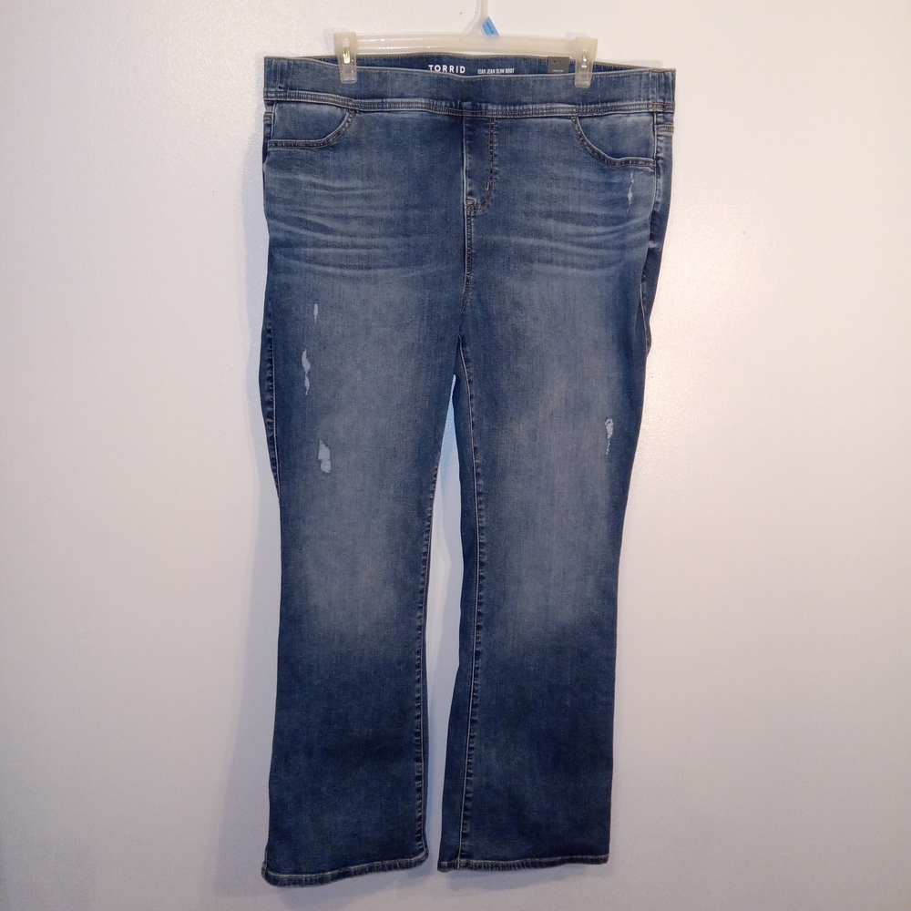 Torrid Distressed  Boot Cut Jeans